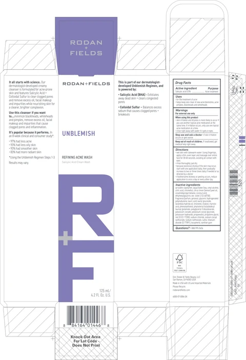UNBLEMISH Refining Acne Wash 포장