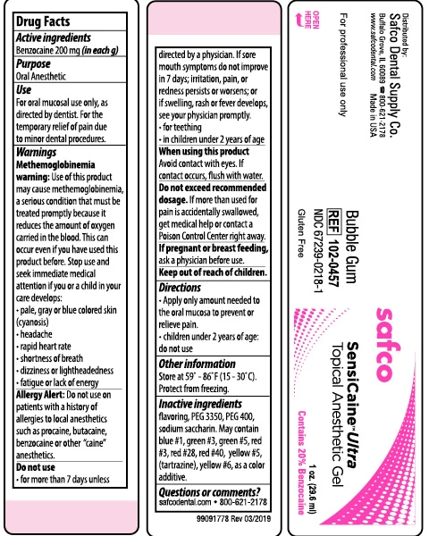 Safco Sensicaine Ultra Topical Anesthetic Gel 포장