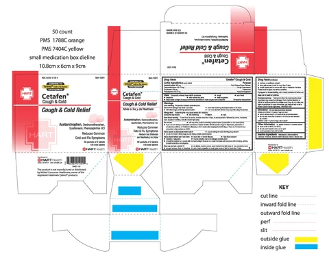 CETAFEN COUGH AND COLD 포장