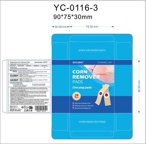 Corn remover pads 포장