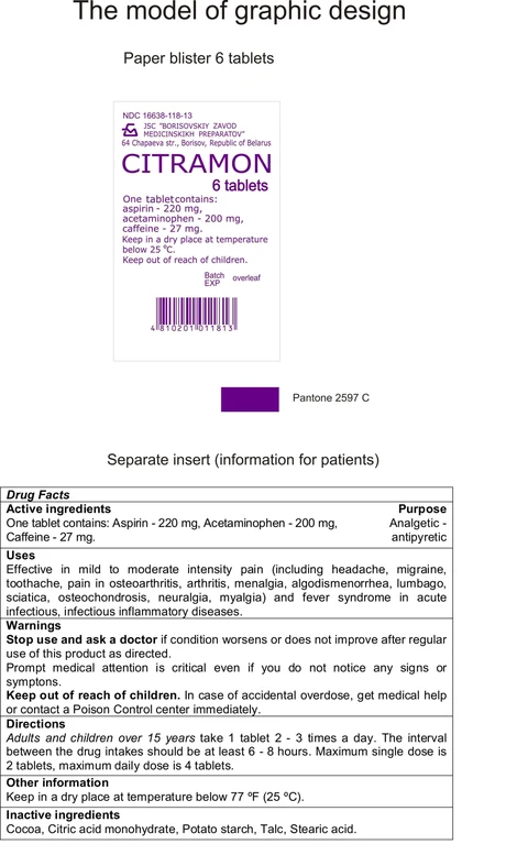 CITRAMON 포장