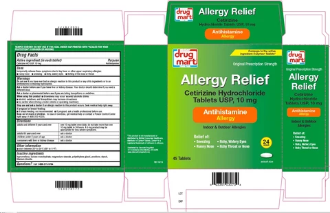Cetirizine Hydrochloride 포장