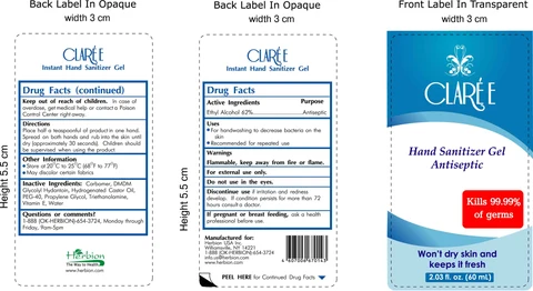 Claree packaging