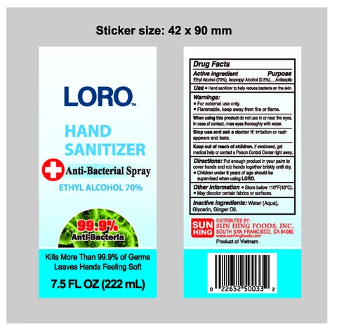 Hand Sanitizer packaging
