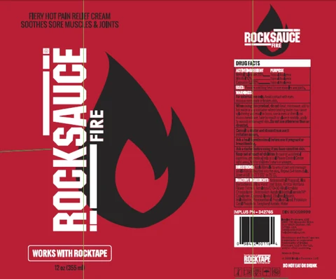 RockSauce FIERY HOT PAIN RELIEF packaging