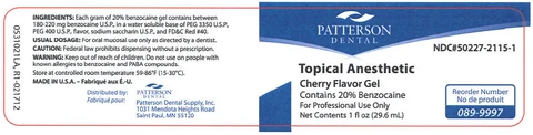 Topical Anesthetic Cherry packaging
