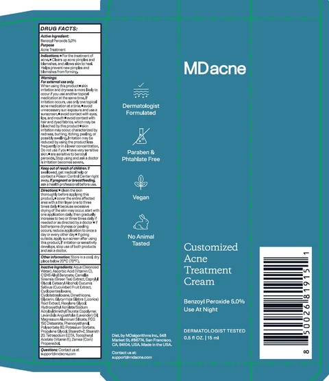 MDacne Customized Acne Treatment Benzoyl Peroxide 포장