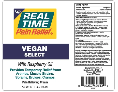 Real Time Pain Relief Vegan Select 포장