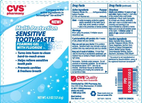 Sensitive Tooth PasteMulti Action 포장