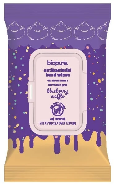 Biopure Antibacterial Hand Wipe 포장