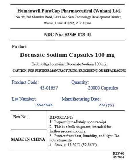 DOCUSATE SODIUM 100mg Two-Tone 포장