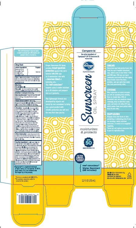 Kroger Sunscreen Oil SPF 50 packaging