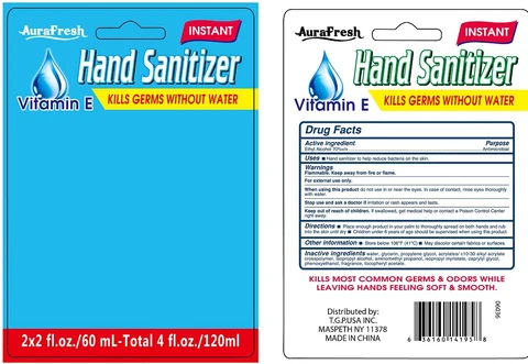 aurafresh instant hand sanitizervitamin e packaging