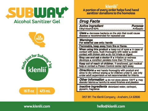 SUBWAY ALCOHOL SANITIZER 포장