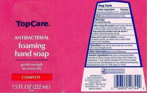TOPCAREANTIBACTERIAL FOAMING HAND COMPLETE 포장