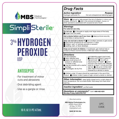 3% Hydrogen Peroxide 포장