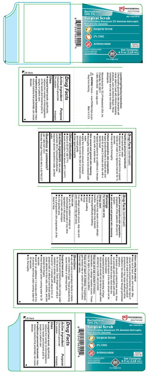Bactoshield CHGChlorhexidine Gluconate 포장