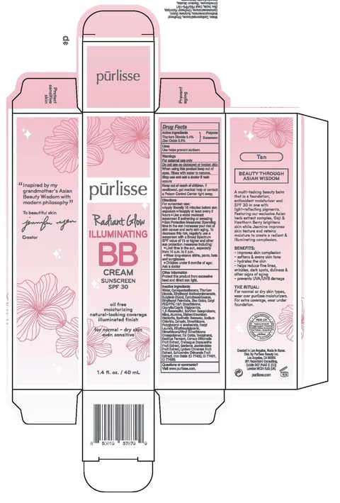 Radiant Glow Illuminating BB Cream Sunscreen SPF 30 - Tan 포장