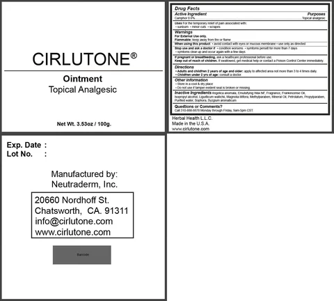 Cirlutone packaging