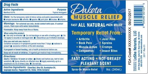 Dakota Muscle Relief 포장