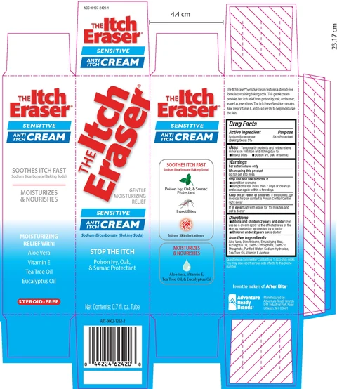 The Itch Eraser Sensitive packaging