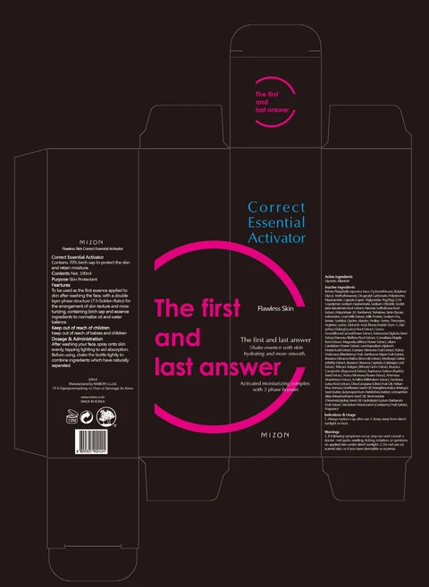 CORRECT ESSENTIAL ACTIVATOR packaging