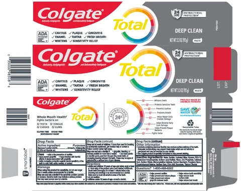 Colgate Total SF Advanced Deep Clean 포장