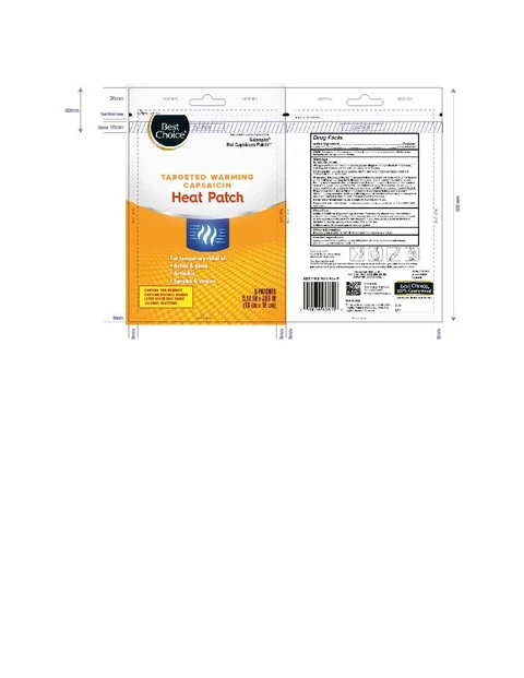 Best Choice Targeted Warming Capsaicin Heat Patch 포장