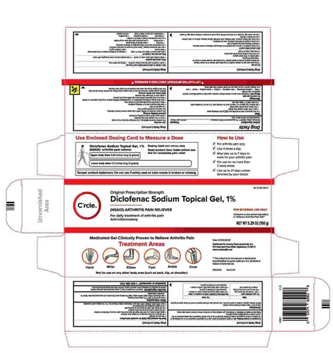Crcle Diclofenac Sodium Topical Gel 1% 포장
