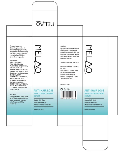 ANTI HAIR LOSS HAIR STRENGTHENING SERUM 포장