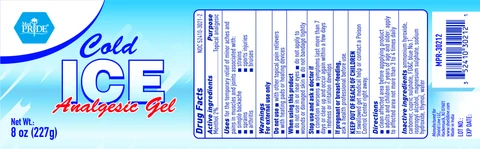 Cold Ice Analgesic Gel 포장
