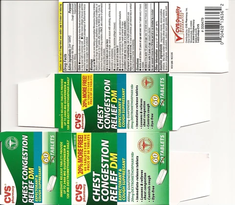 CVS Chest Congestion ReliefDM packaging