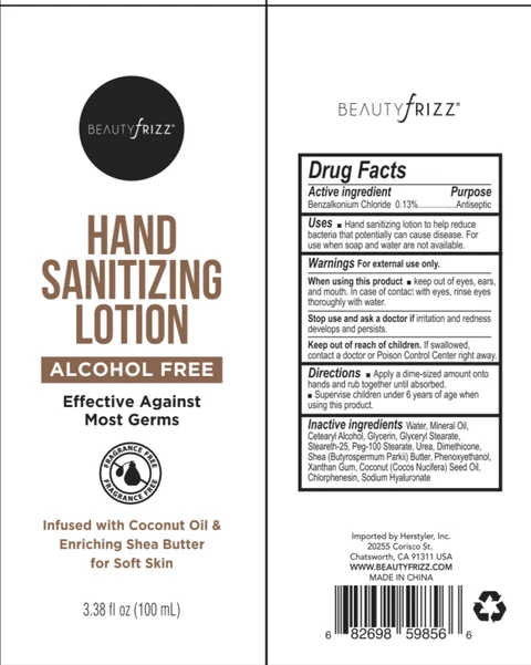 Hand SanitizerAlcohol Free with Coconut Oil Shea Butter packaging