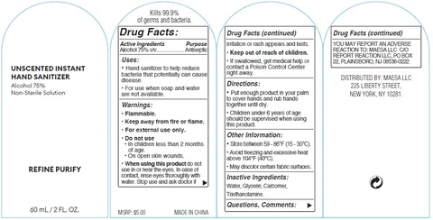 Hand Sanitizer packaging