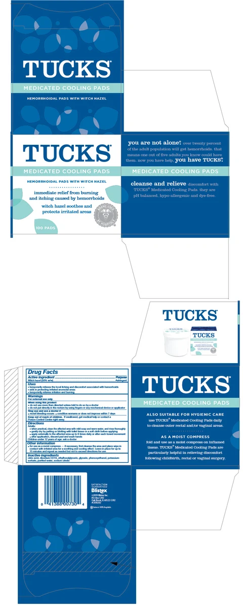Tucks Medicated Cooling Pads 포장
