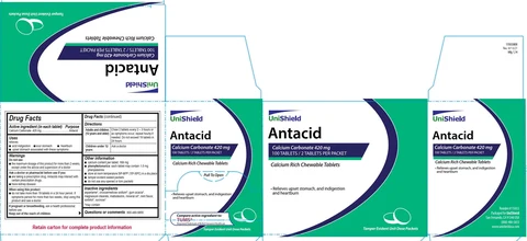 Unishield Antacid 포장