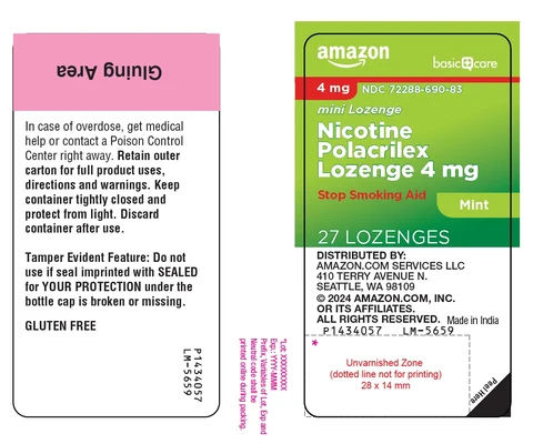AMAZON BASIC CARE NICOTINE POLACRILEX 포장