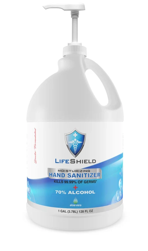 LifeShield Hand Sanitizer 70% EtOH packaging