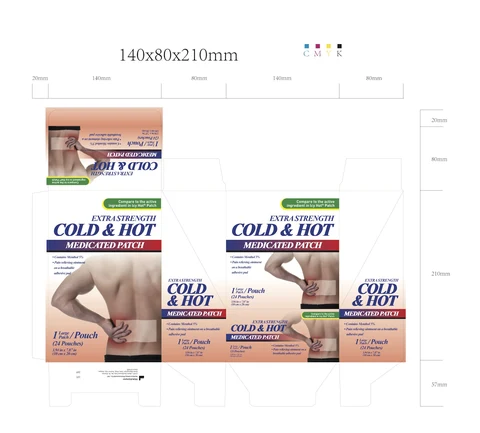 5% Menthol Pain Relief Patch 포장