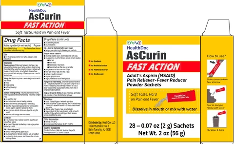 AsCurin Fast Action 포장