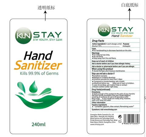 Hand Sanitizer Gel packaging