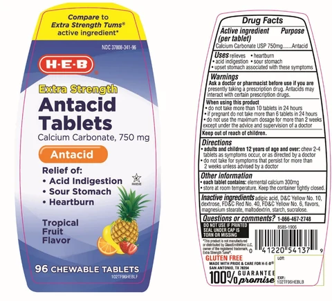 HEB Extra Strength Tropical Fruit 포장
