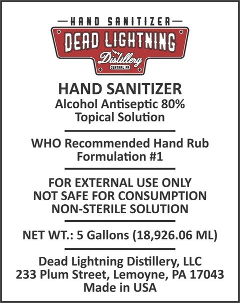 Dead Lightning - Hand Sanitizer 포장