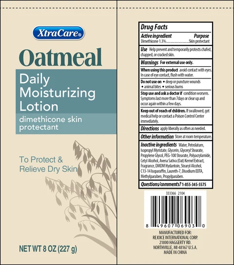 XtraCare Oatmeal Daily Moisturizing8 oz packaging