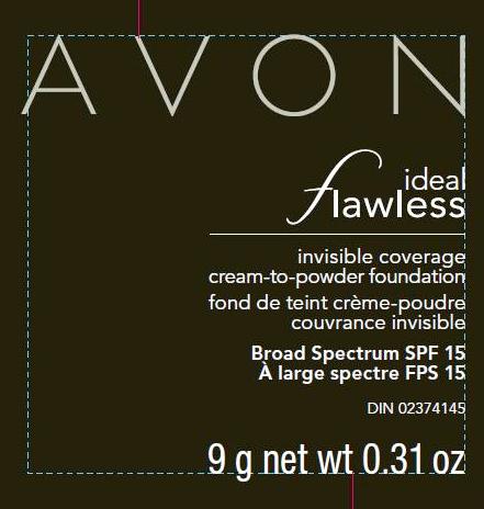 ideal flawlessinvisible coverage cream to powder foundation packaging