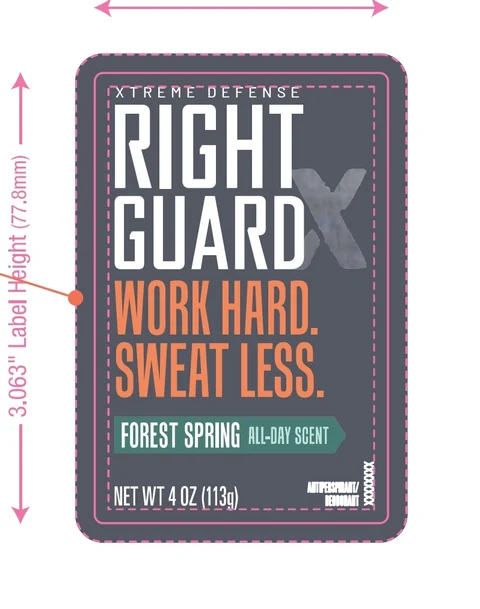 Right Guard Xtreme Defense Antiperspirant Deodorant Gel Forest Spring packaging