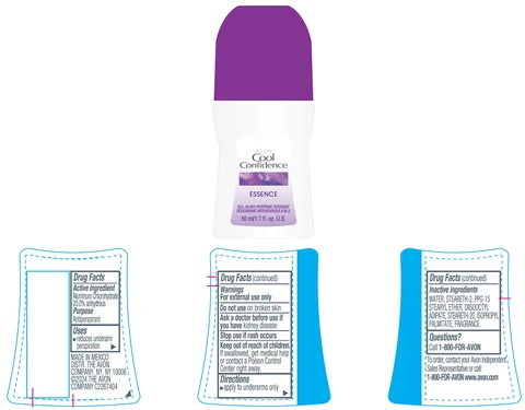 AVON Cool Confidence EssenceRoll-On Anti-Perspirant Deodorant 포장