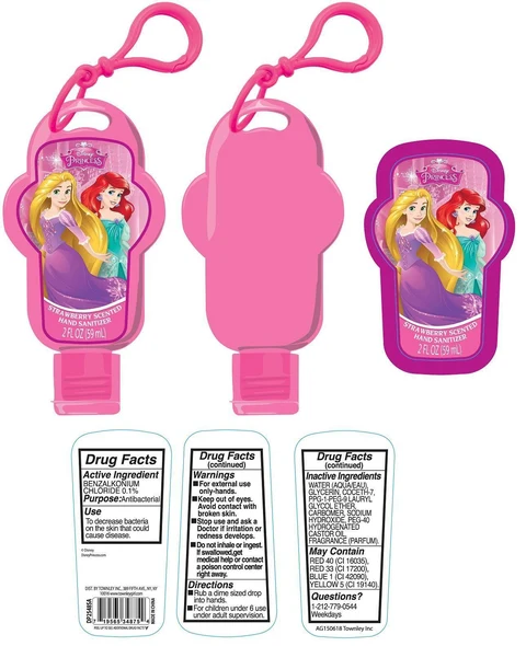 Strawberry Scented Hand Sanitizer packaging