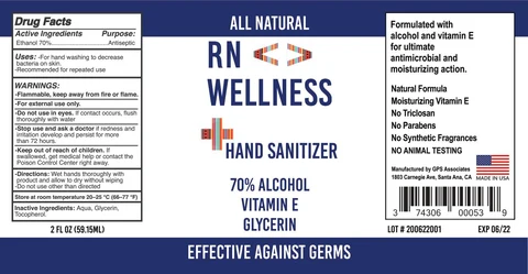 RN Wellness Sanitizer 포장