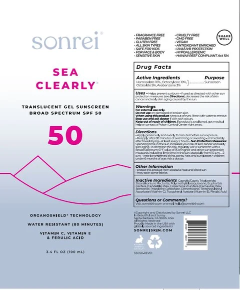 Sea Clearly Translucent Gel Sunscreen BS SPF 50 포장
